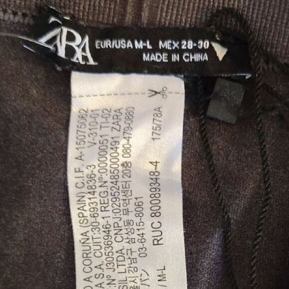 ZARA Dark Grey Seamless Fitted Tube Midi Skirt NWOT Size M/ L - Picture 9 of 12